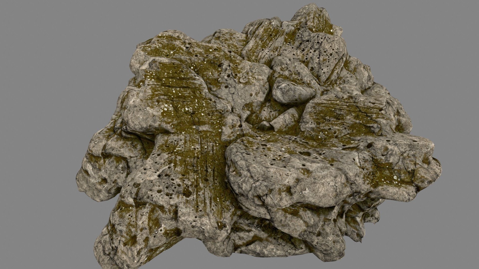 Desert Rock Low-poly 3D model_14