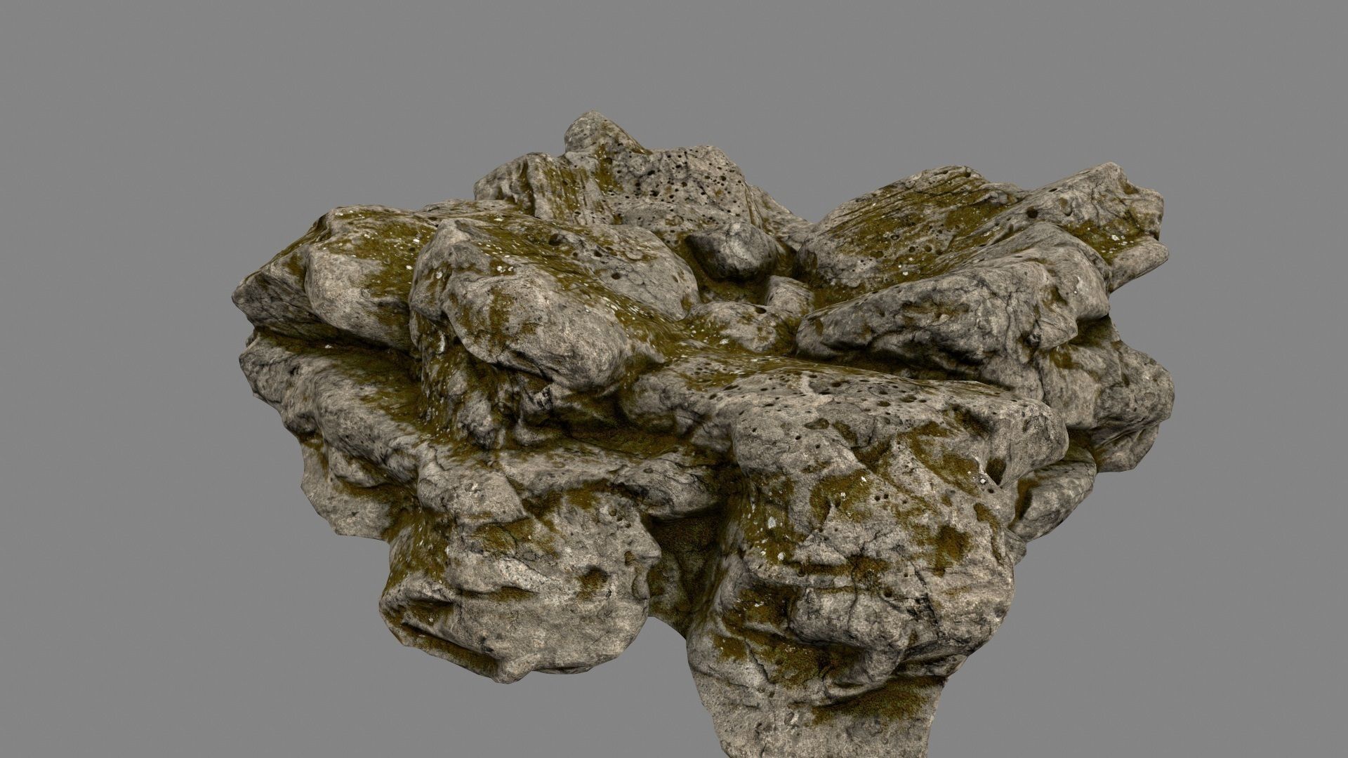 Desert Rock Low-poly 3D model_12