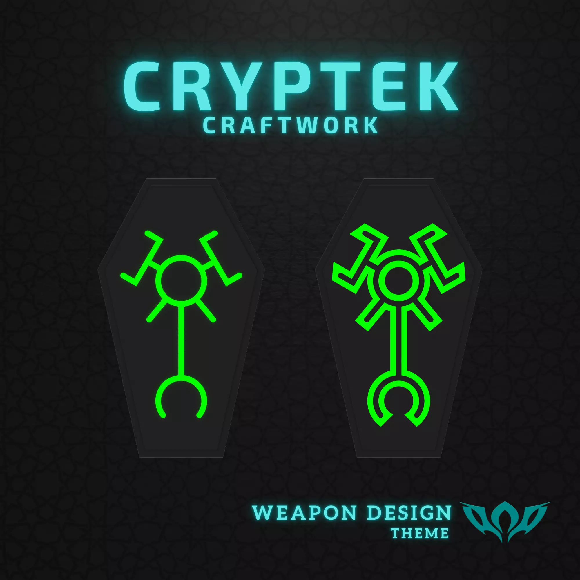 07 Warhammer 40K Necron Nekthyst Dynasty Coffin - 3D Print Free 3D print model