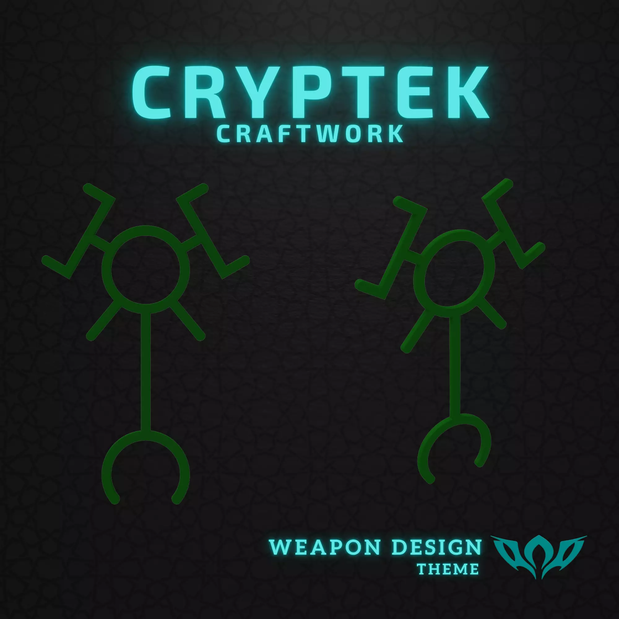 07 Warhammer 40K Necron Nekthyst Dynasty Symbol - 3D Print Free 3D print model