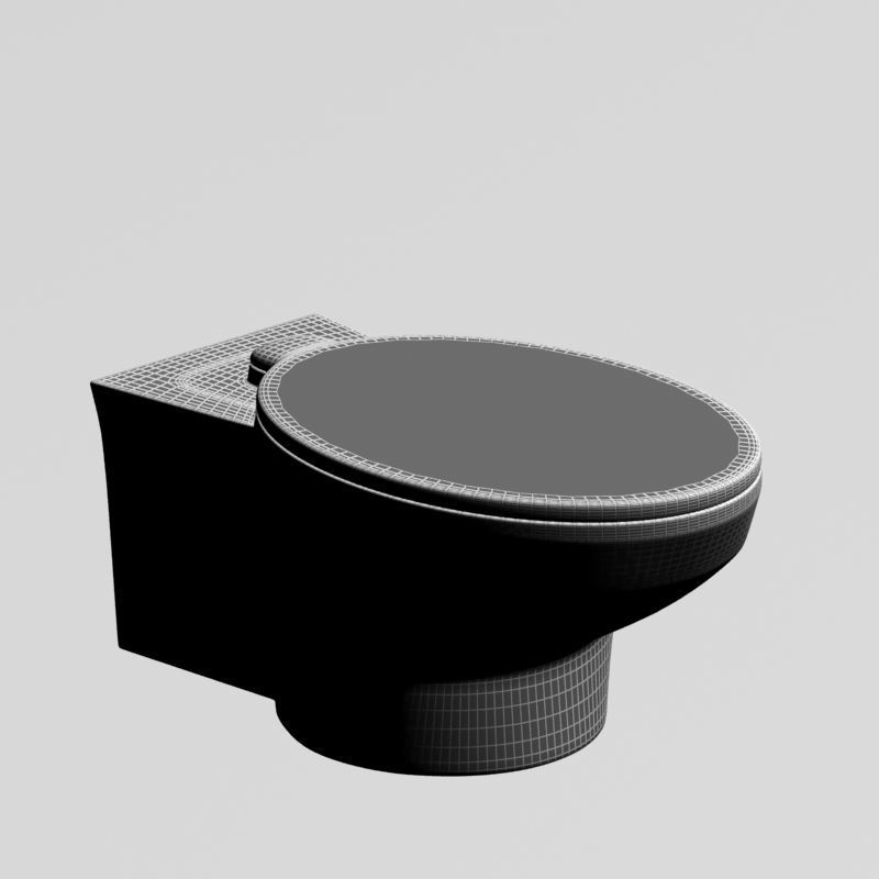 Toilet 001 3D model_4