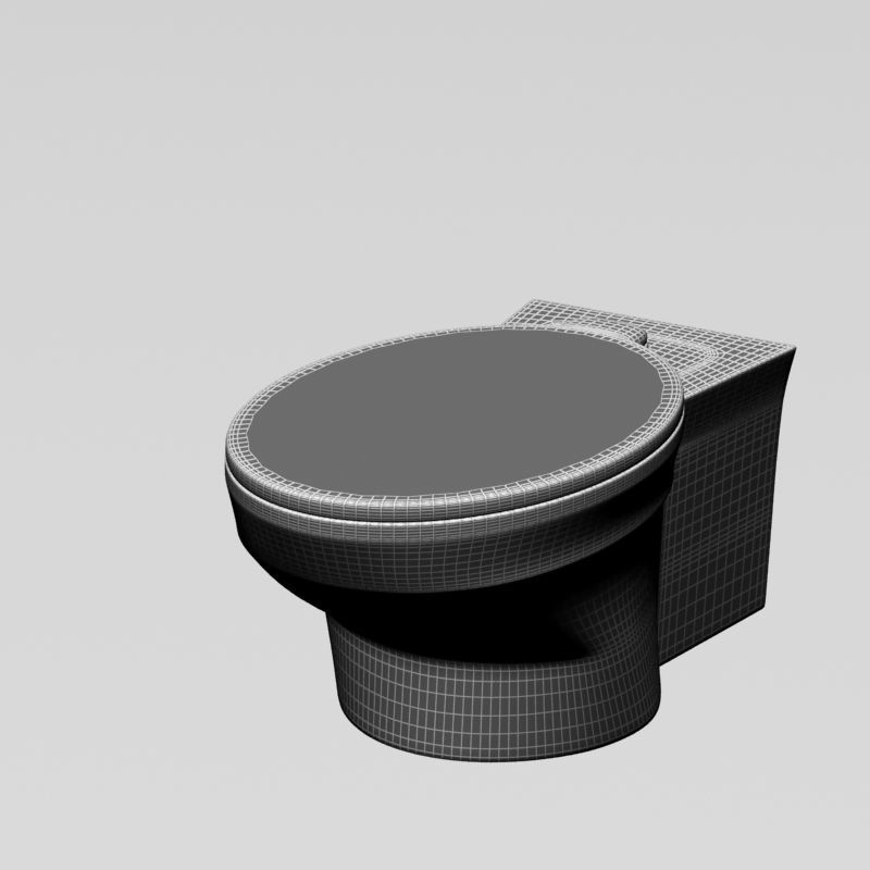 Toilet 001 3D model_6