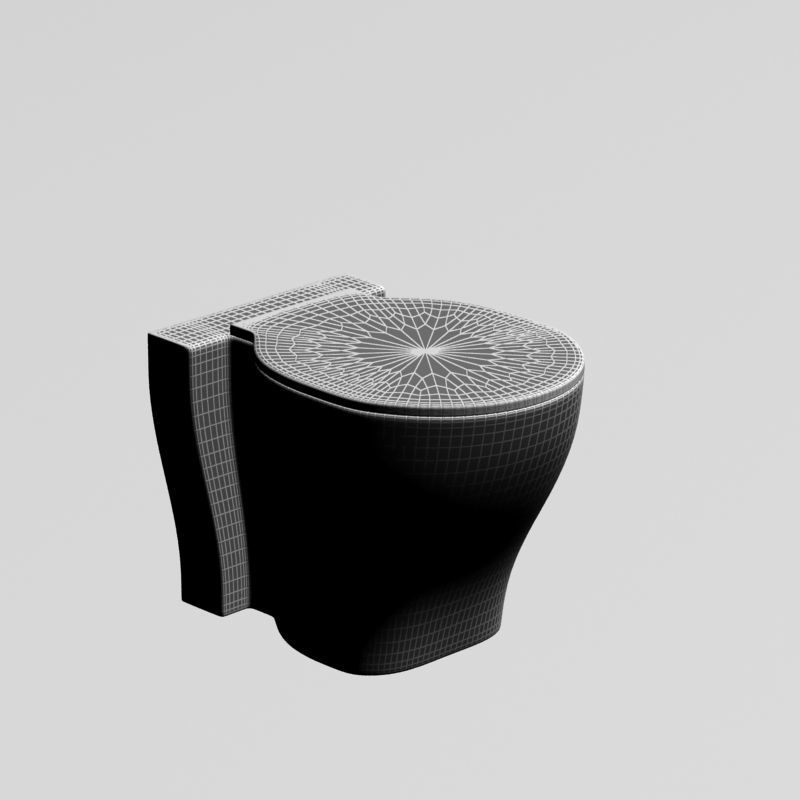 Toilet 005 3D model_4