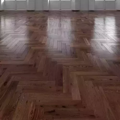 Oak Herringbones dark floor 3 3D model