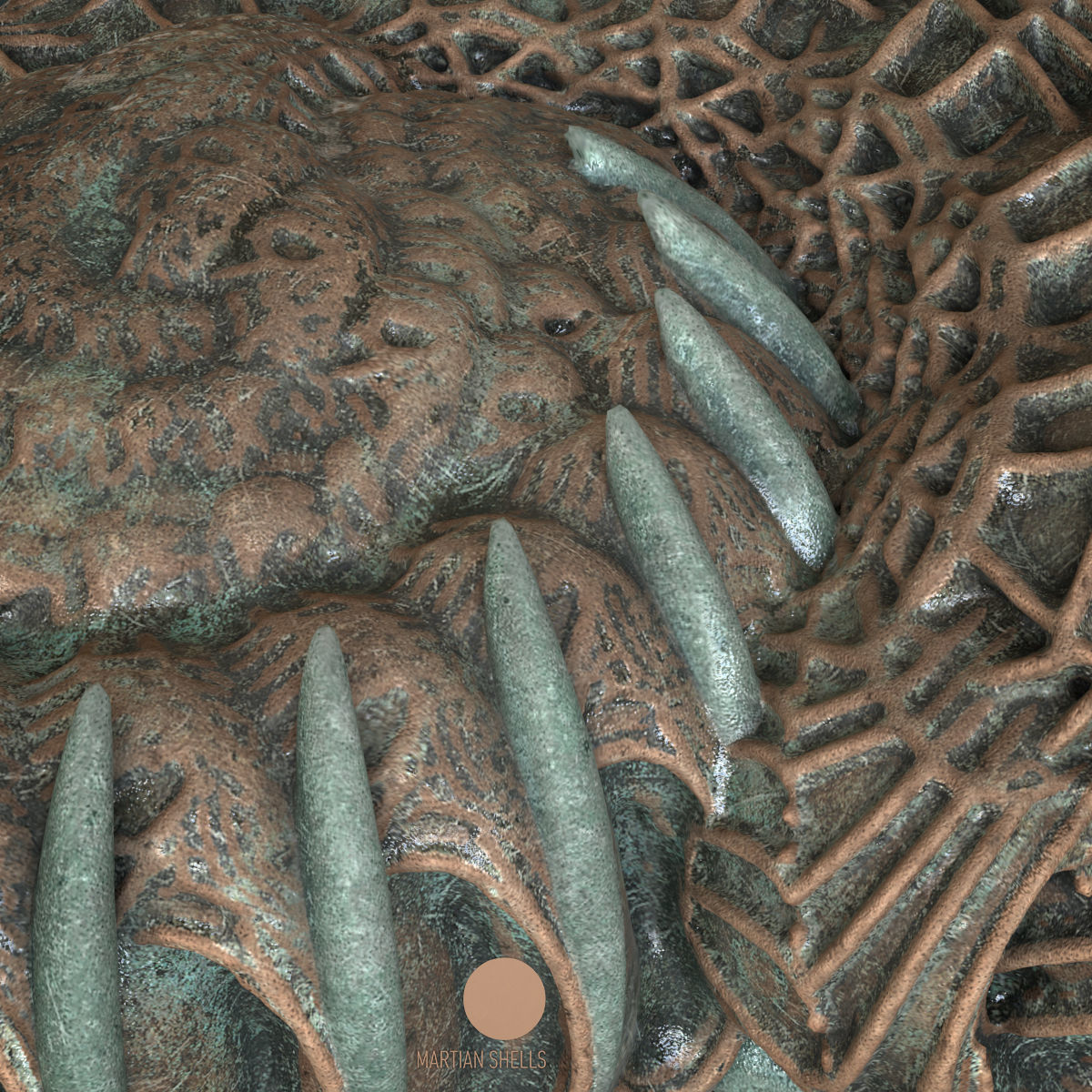 Martian Shell Aranea 3D print model_4