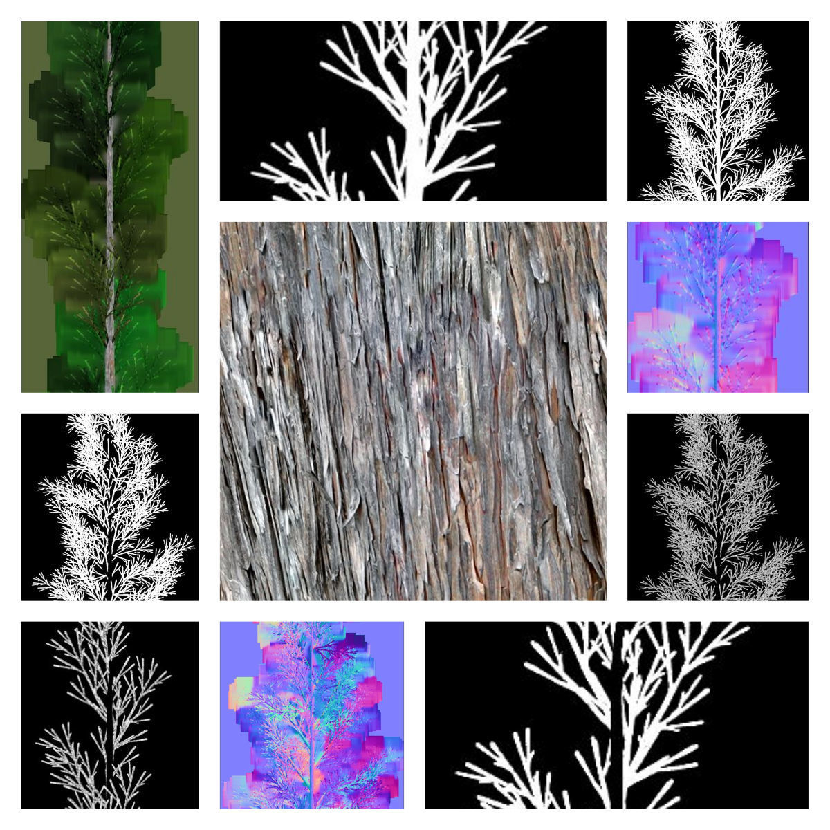 Tree-00011 pine tree Low-poly 3D model_2