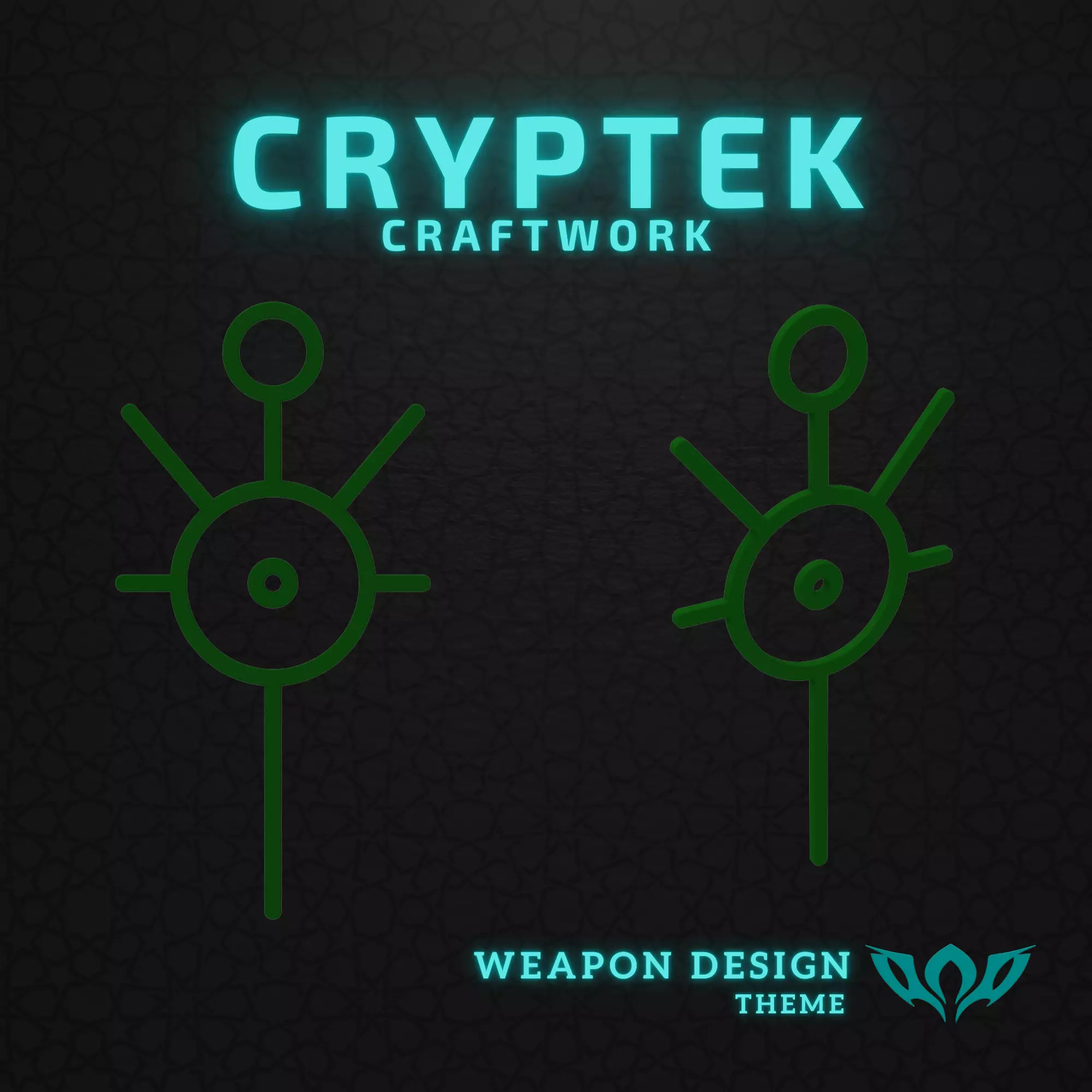08 Warhammer 40K Necron Nephrekh Dynasty Symbol - 3D Print Free 3D print model