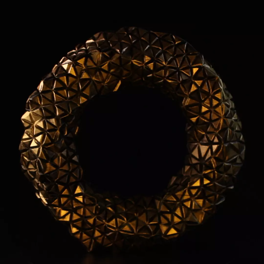 Faceted Mobius Torus Sculpture 3D print model