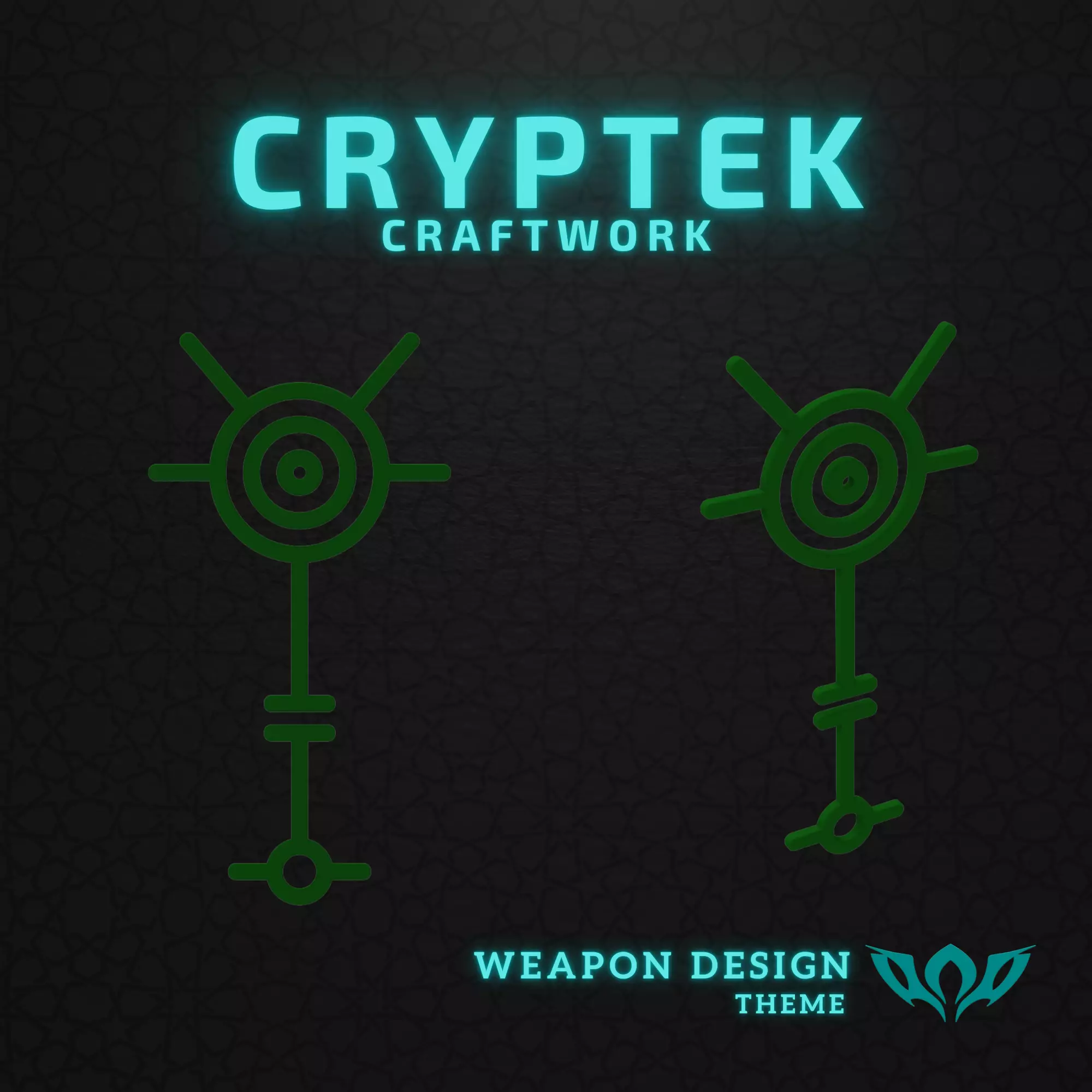 09 Warhammer 40K Necron Nihilakh Dynasty Symbol - 3D Print Free 3D print model