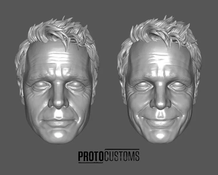 DC SMALLVILLE JONATHAN KENT HEADSCULPT 2-PACK EXPRESSIONS 3D print model