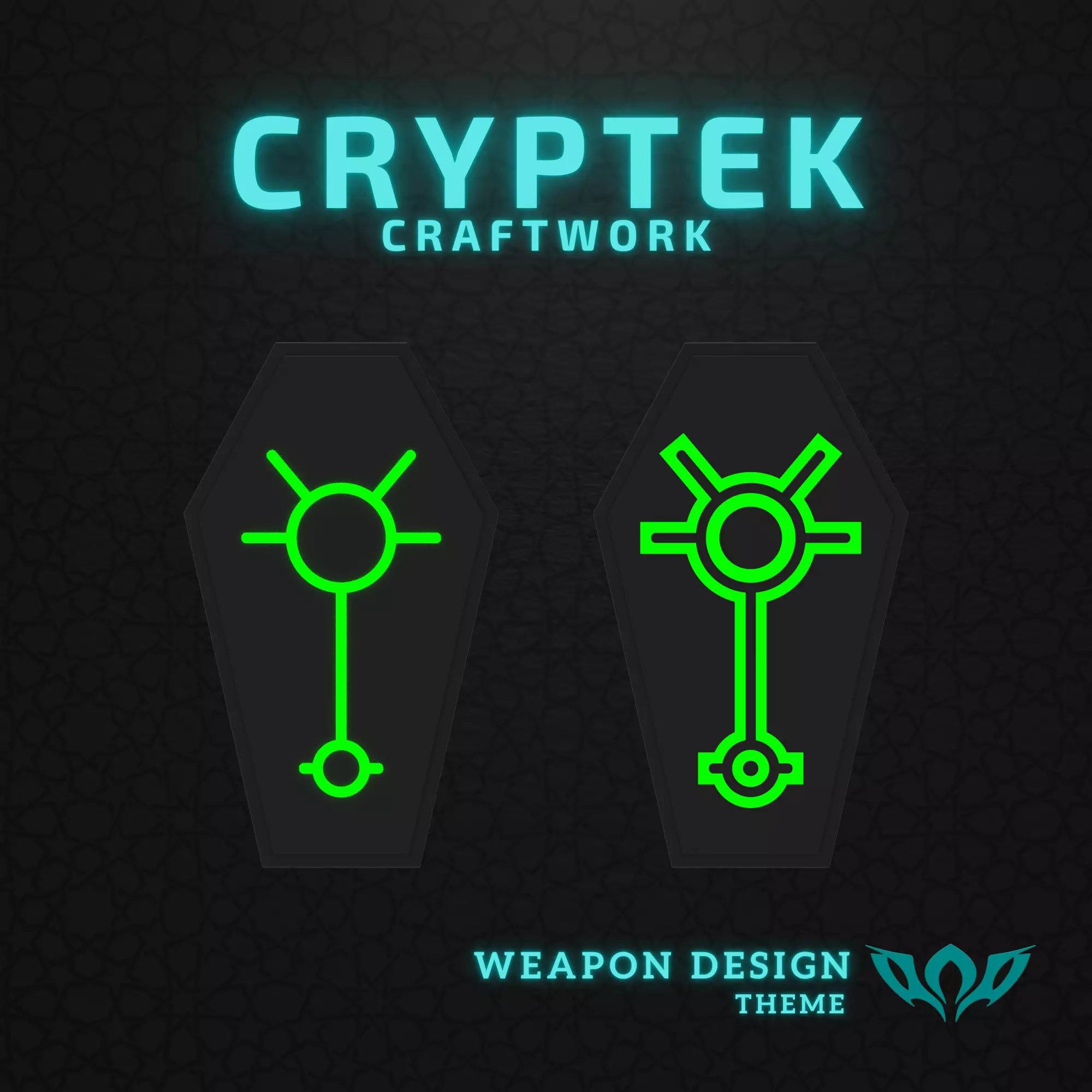 10 Warhammer 40K Necron Novokh Dynasty Coffin - 3D Print Free 3D print model