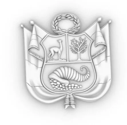 Escudo Nacional del Peru 3D print model