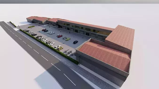 Futuristic Skyscraper-Building office-Modern office 3D model 4