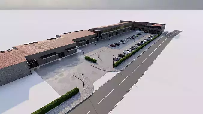 Futuristic Skyscraper-Building office-Modern office 3D model
