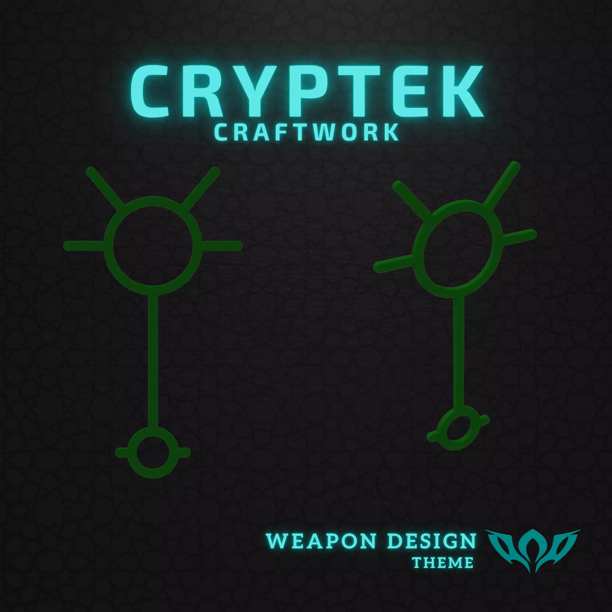 10 Warhammer 40K Necron Novokh Dynasty Symbol - 3D Print Free 3D print model