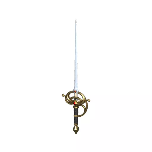 Rapier Sword Low Poly PBR Game Asset Low-poly 3D model