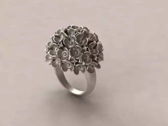  Ring with flowers