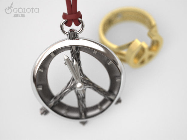 Doomsday Clock pendant - original by IvanGolota 3D print model_1