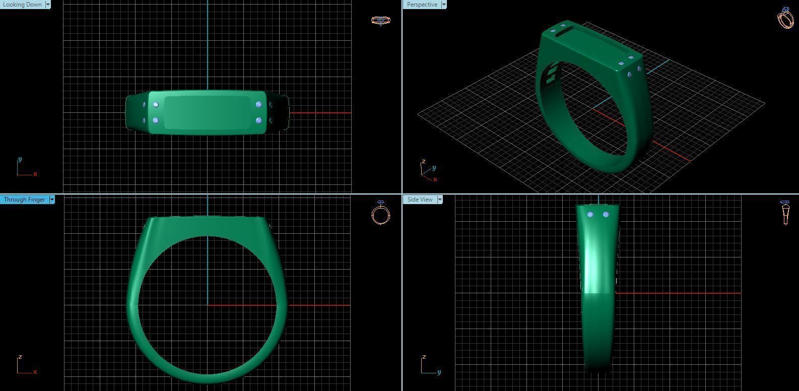 Men ring 3D print model_1