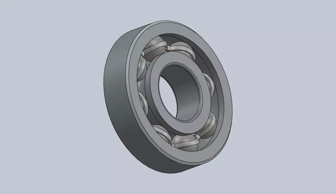 industrial ball bearing Free 3D model