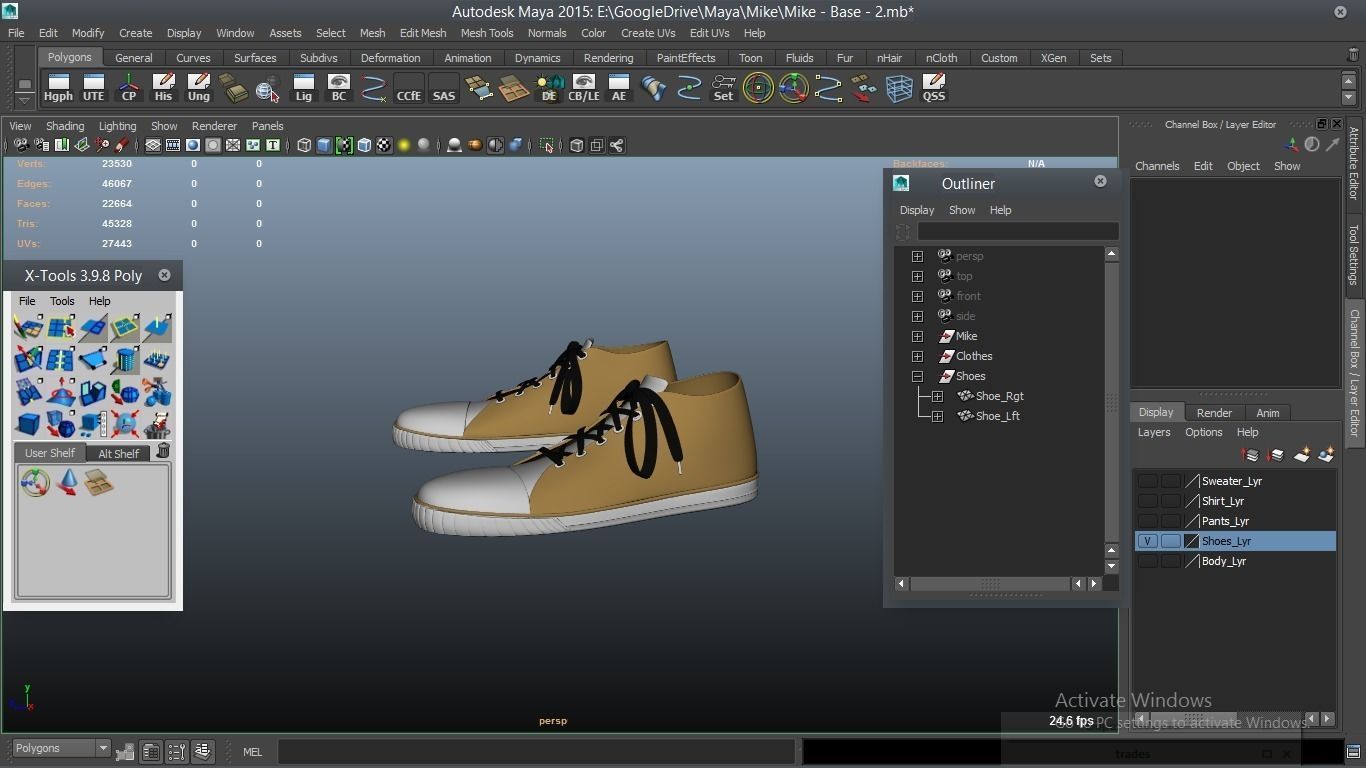 Mike cartoon Male Teen Character 3D model_57