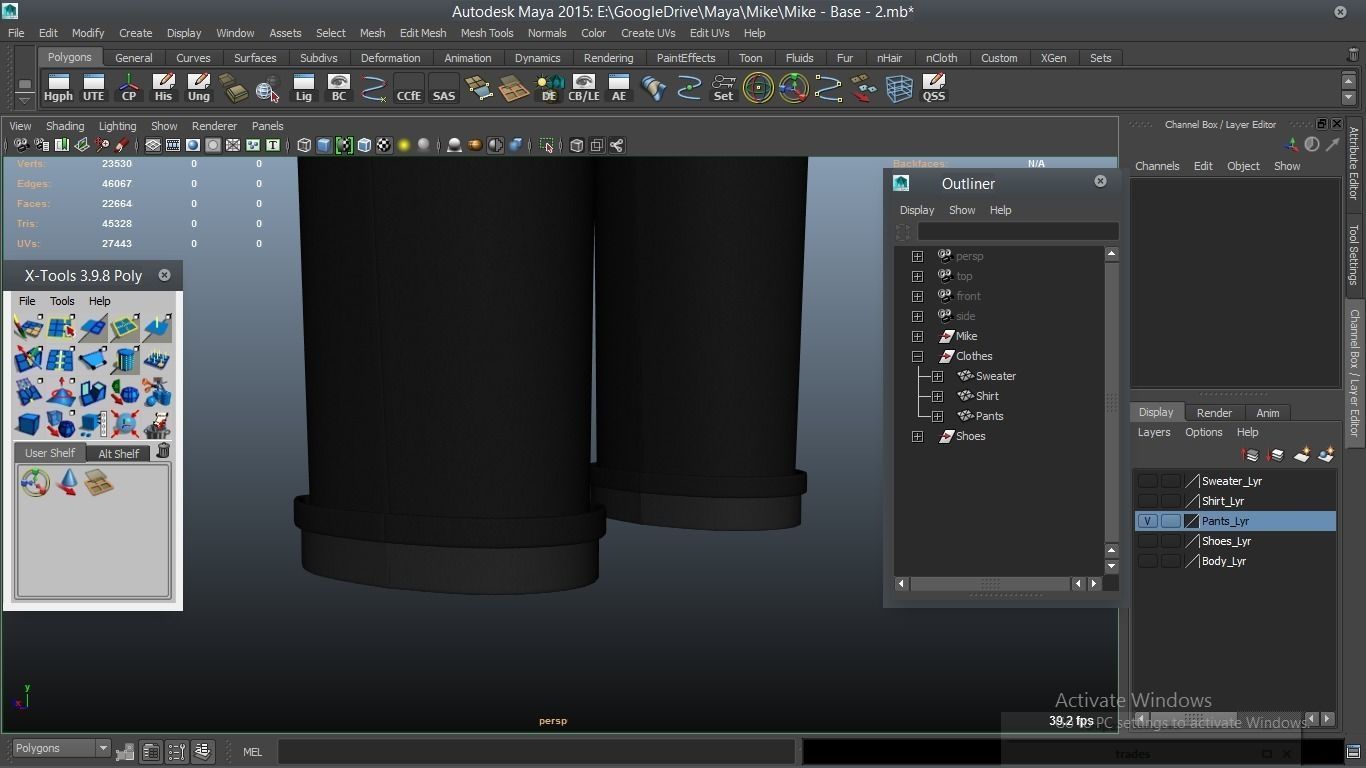 Mike cartoon Male Teen Character 3D model_53