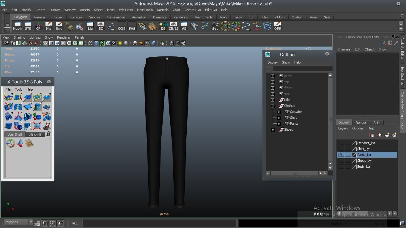 Mike cartoon Male Teen Character 3D model_49