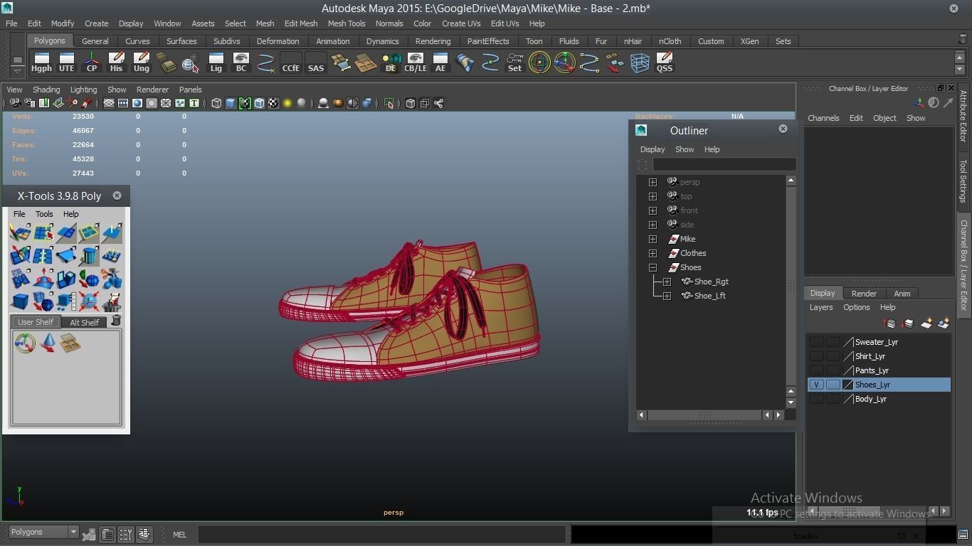 Mike cartoon Male Teen Character 3D model_58