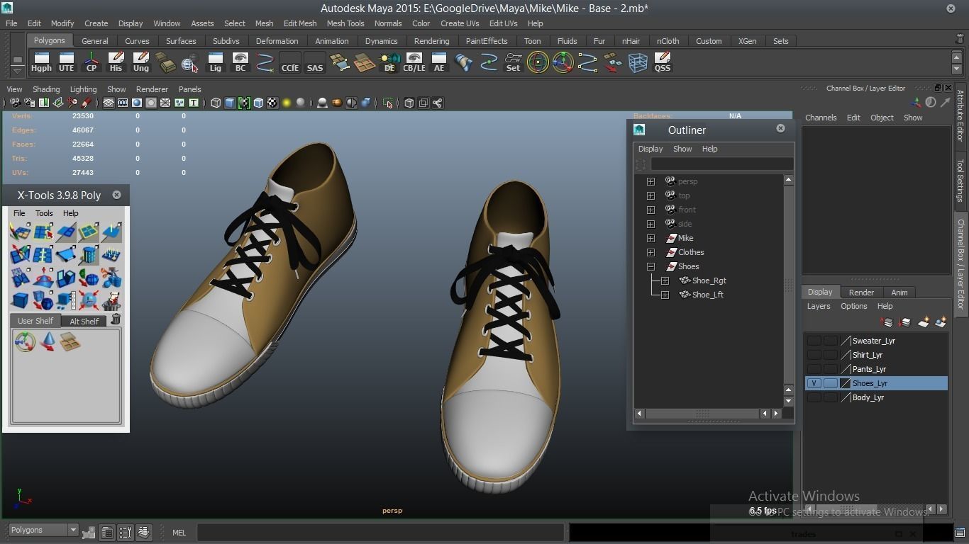 Mike cartoon Male Teen Character 3D model_55