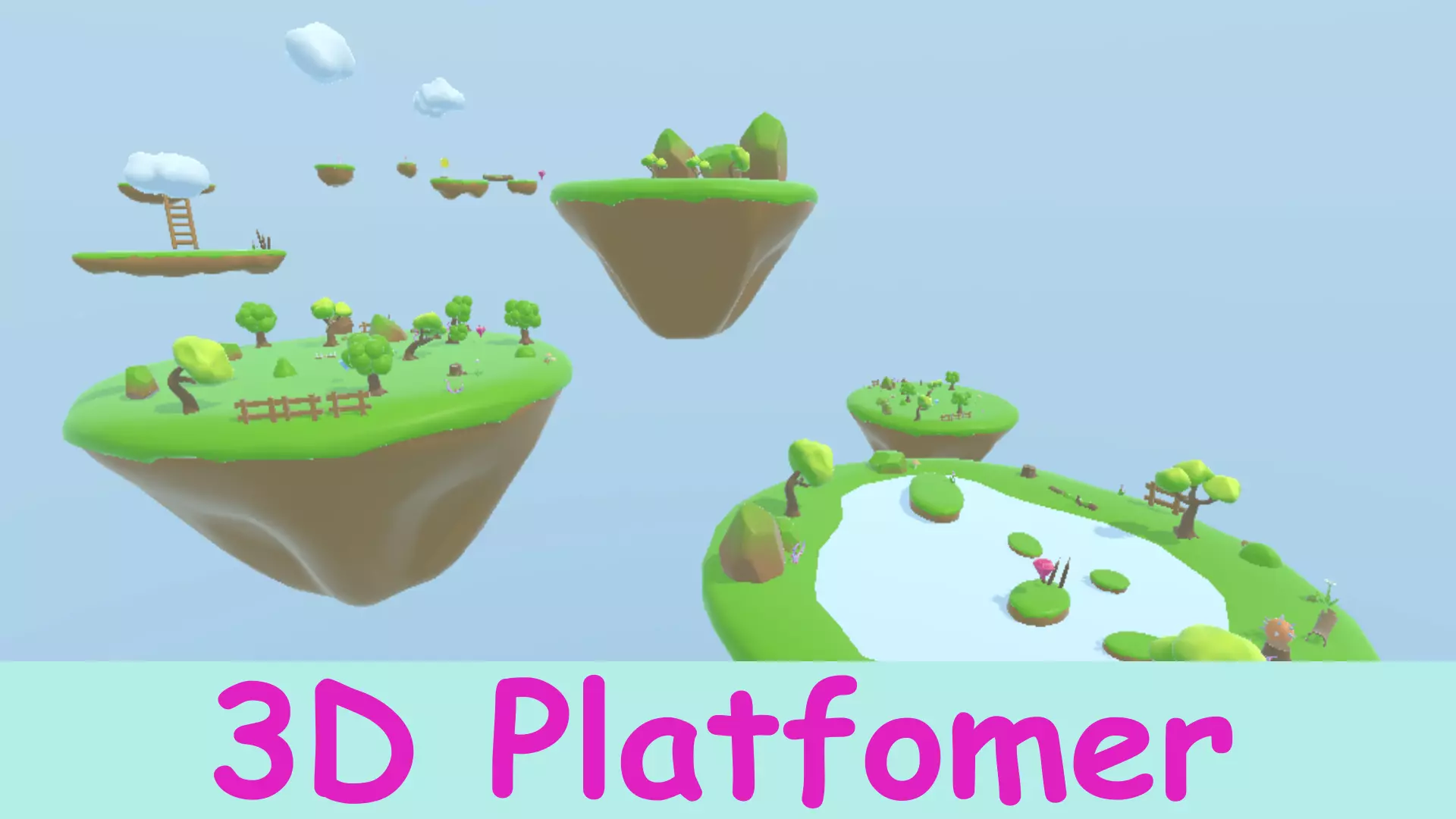 Low Poly 3D platformer Low-poly 3D model