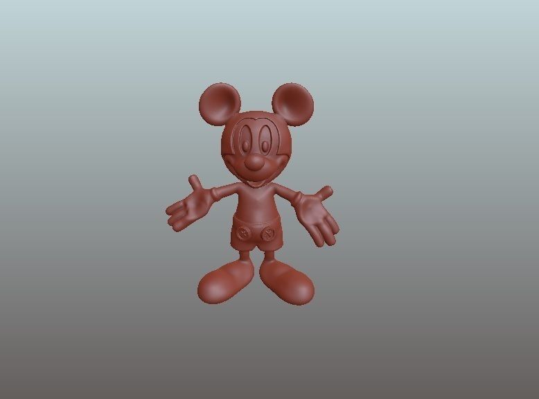 Mickey Mouse printable sculpt 3D print model_6