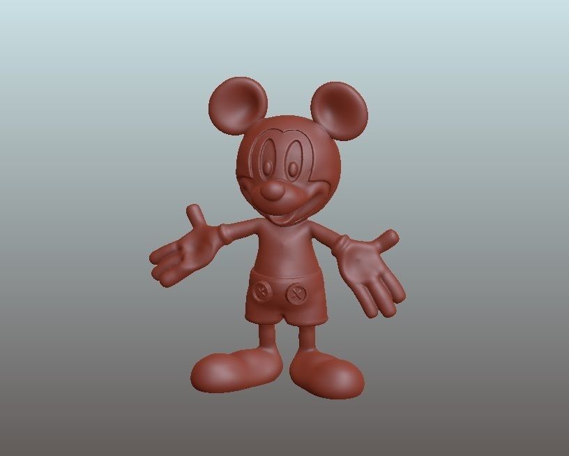 Mickey Mouse printable sculpt 3D print model_4
