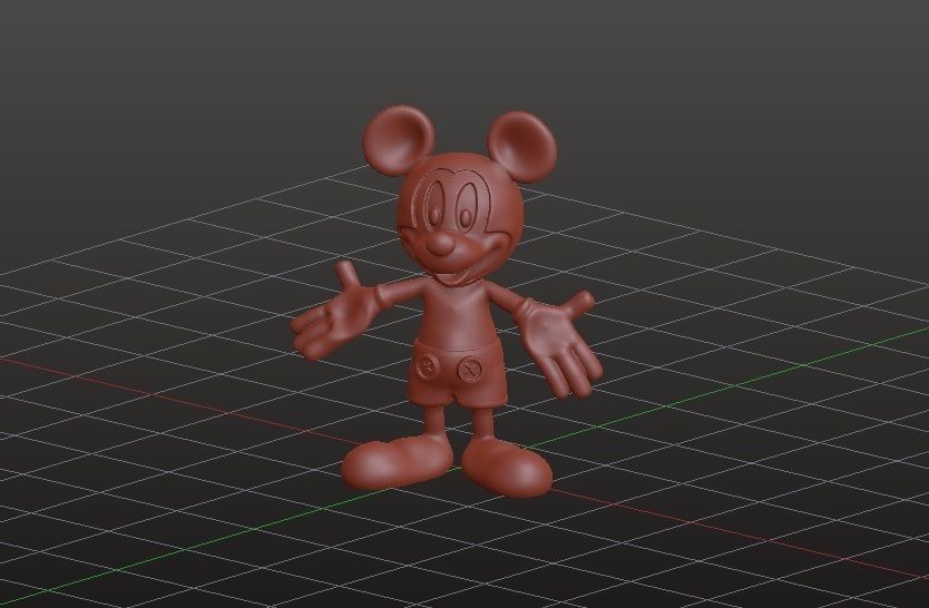 Mickey Mouse printable sculpt 3D print model_8