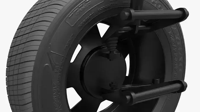 Wheel from Chevrolet Astro Van 1995 3D model 6