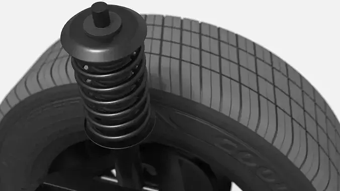 Wheel from Chevrolet Astro Van 1995 3D model 7