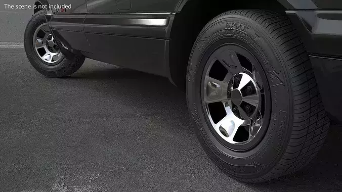 Wheel from Chevrolet Astro Van 1995 3D model 3