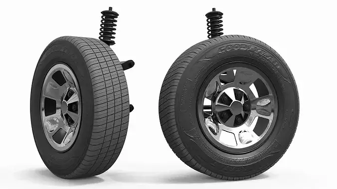 Wheel from Chevrolet Astro Van 1995 3D model