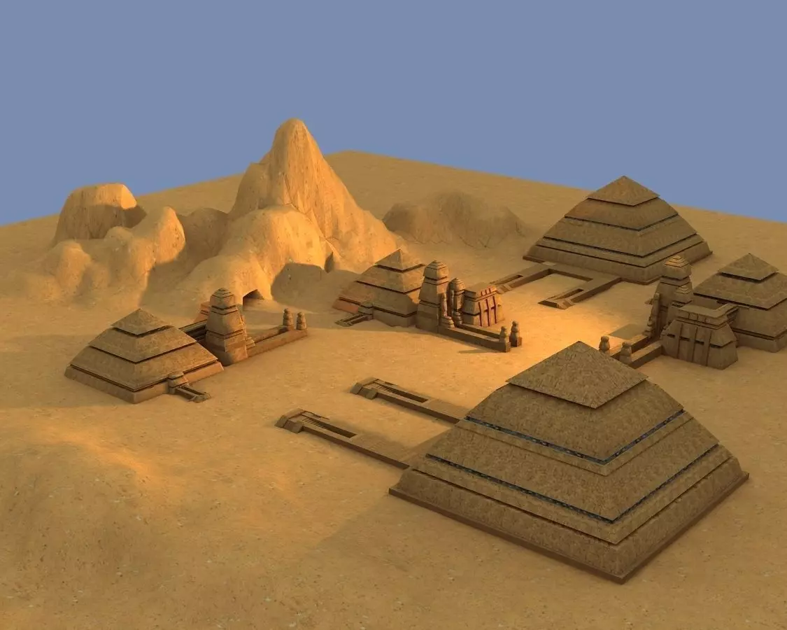 Martian Giza 3D model_0
