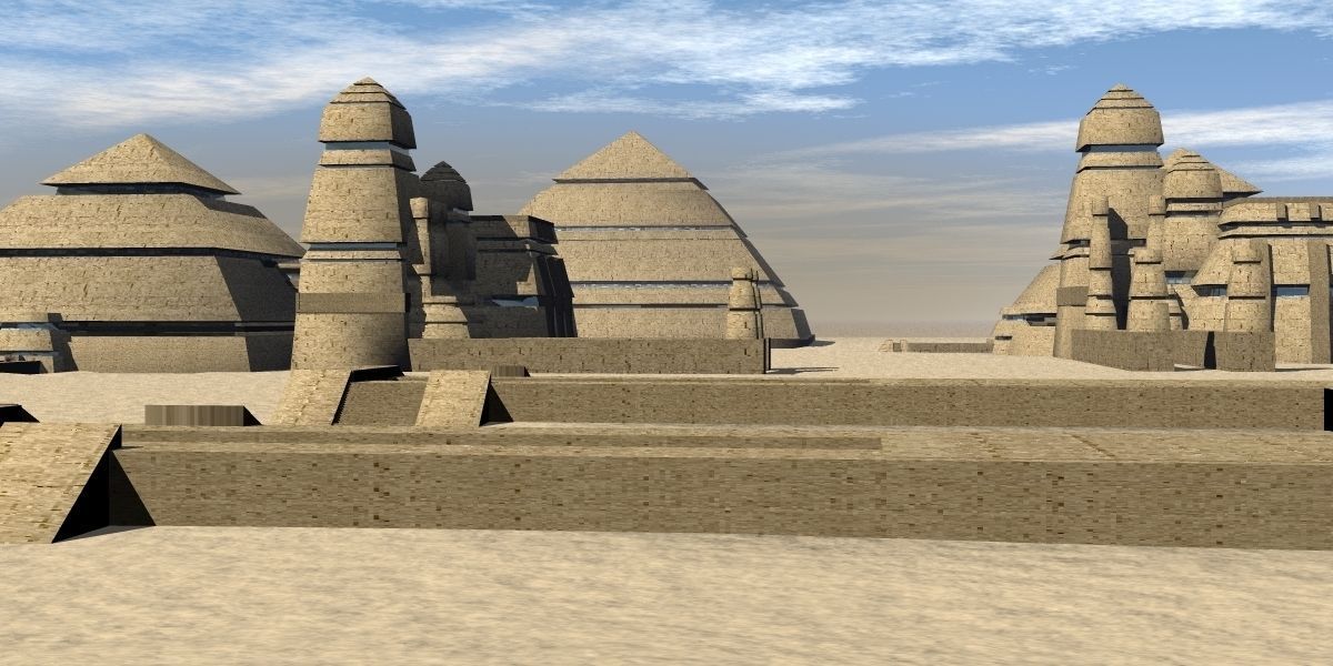 Martian Giza 3D model_4