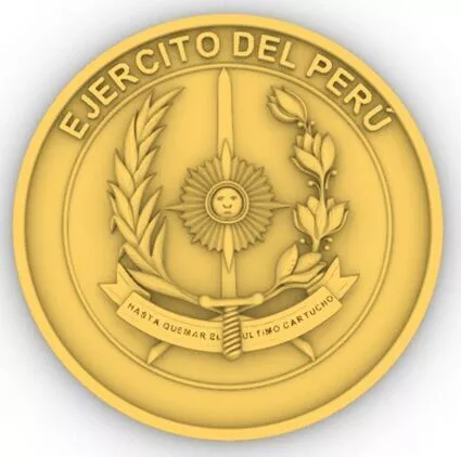 Escudo Ejercito del Peru 3D print model