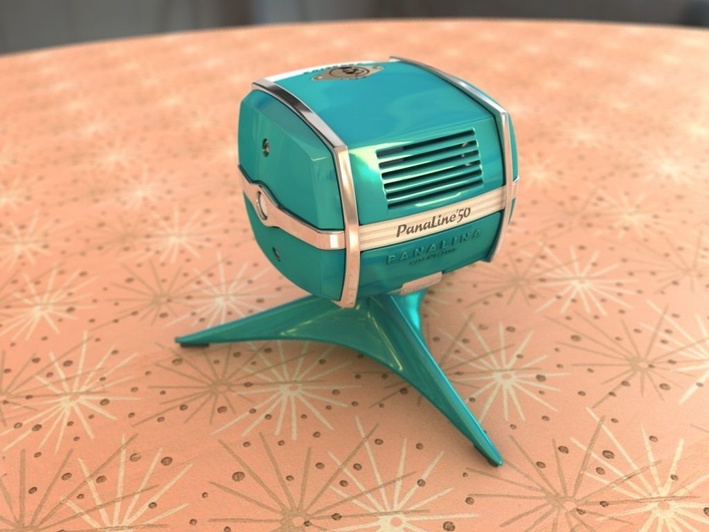 Vintage clock PanaLine50 - c4d fbx 3ds - 3d model 3D model_3