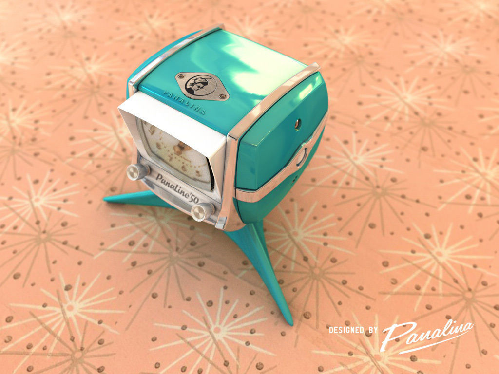 Vintage clock PanaLine50 - c4d fbx 3ds - 3d model 3D model_1