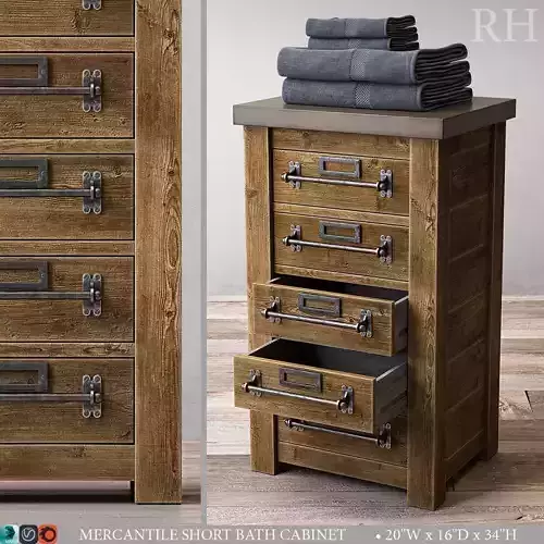 MERCANTILE SHORT BATH CABINET