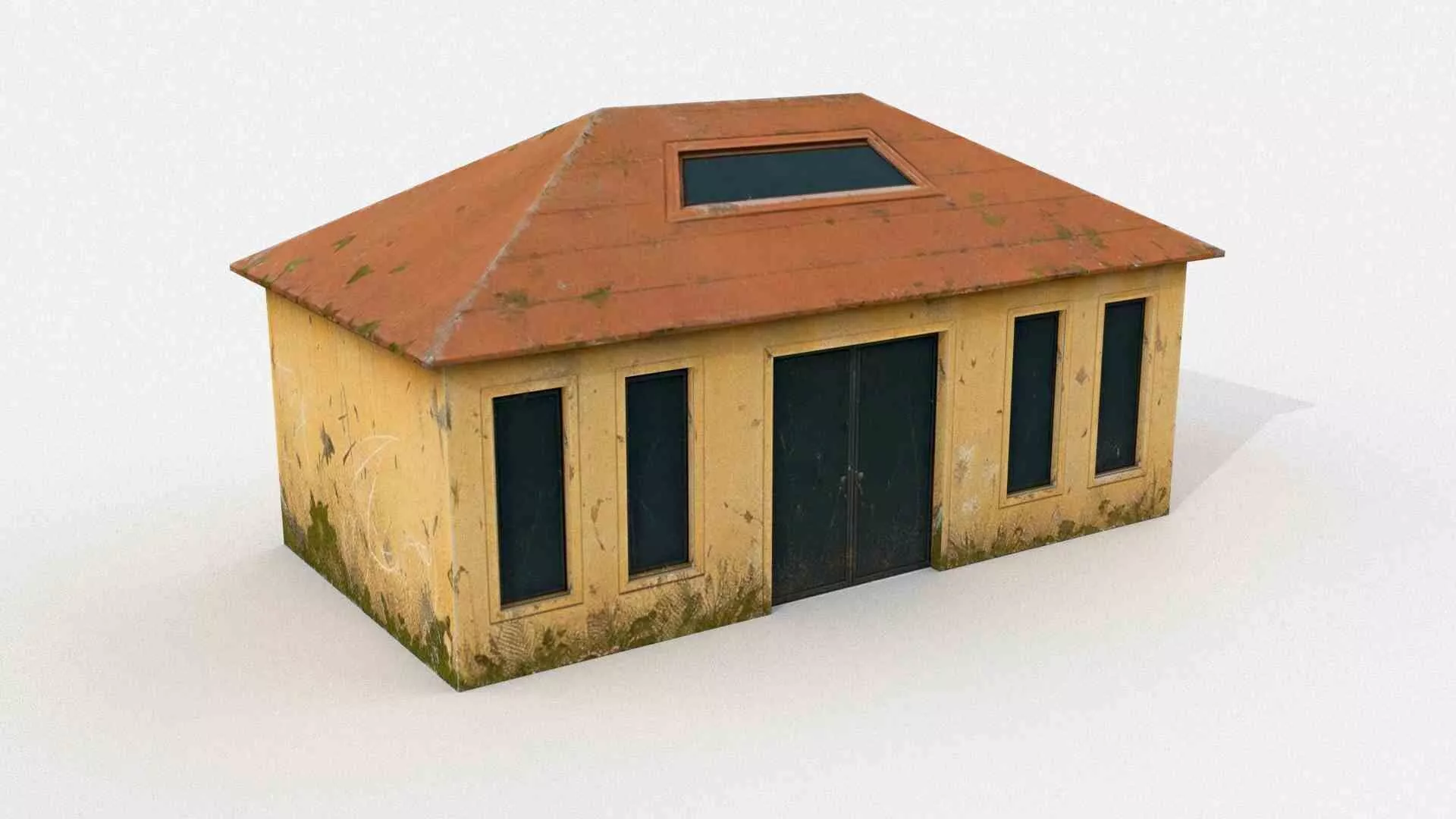 Trackside Utility Building Low-poly 3D model