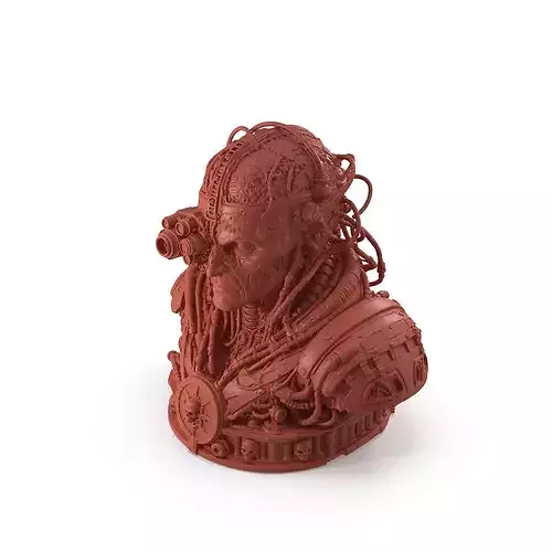 Sci-fi Print Ready The Mechanist Bust 008