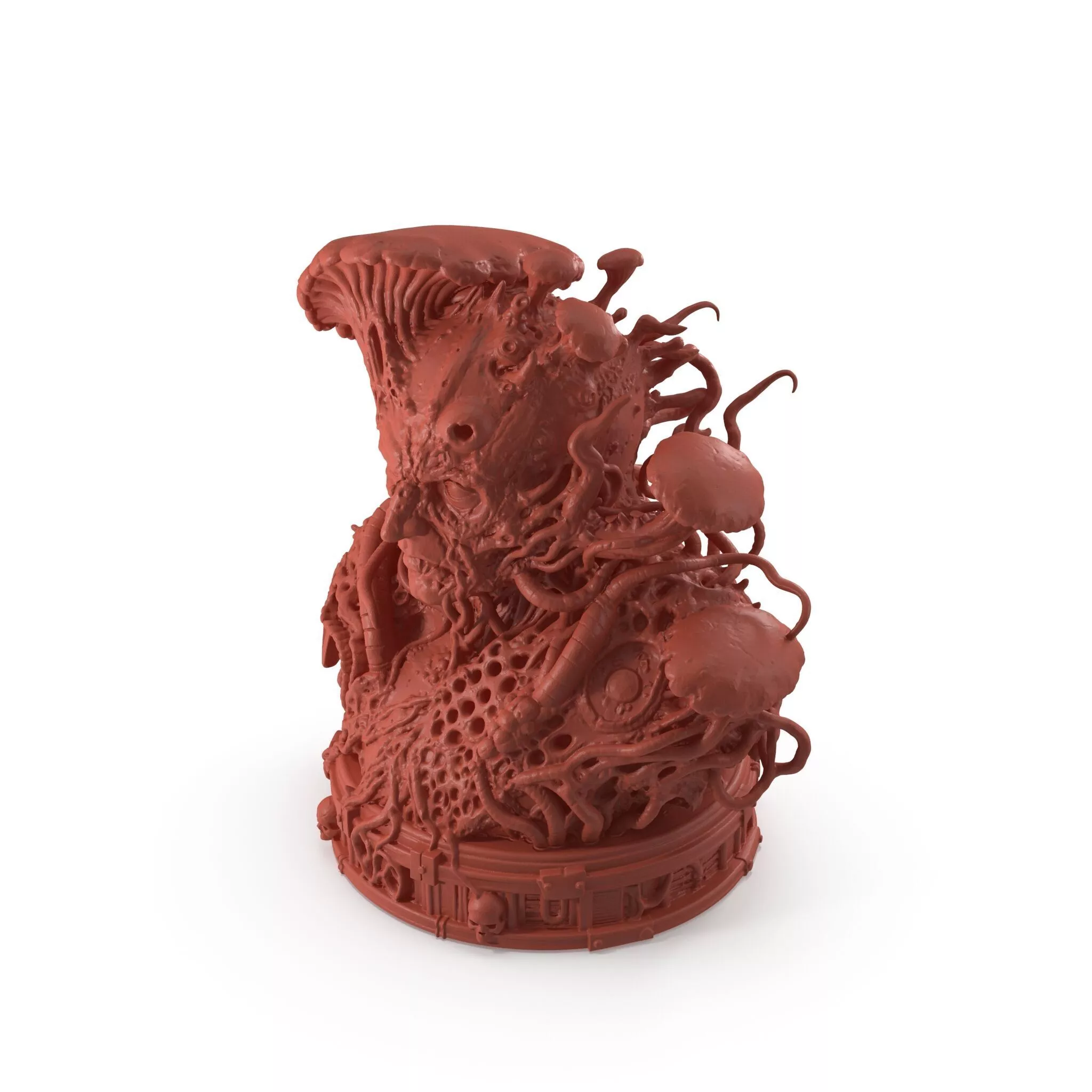 Sci-fi Print Ready The Infected Bust 005 3D print model
