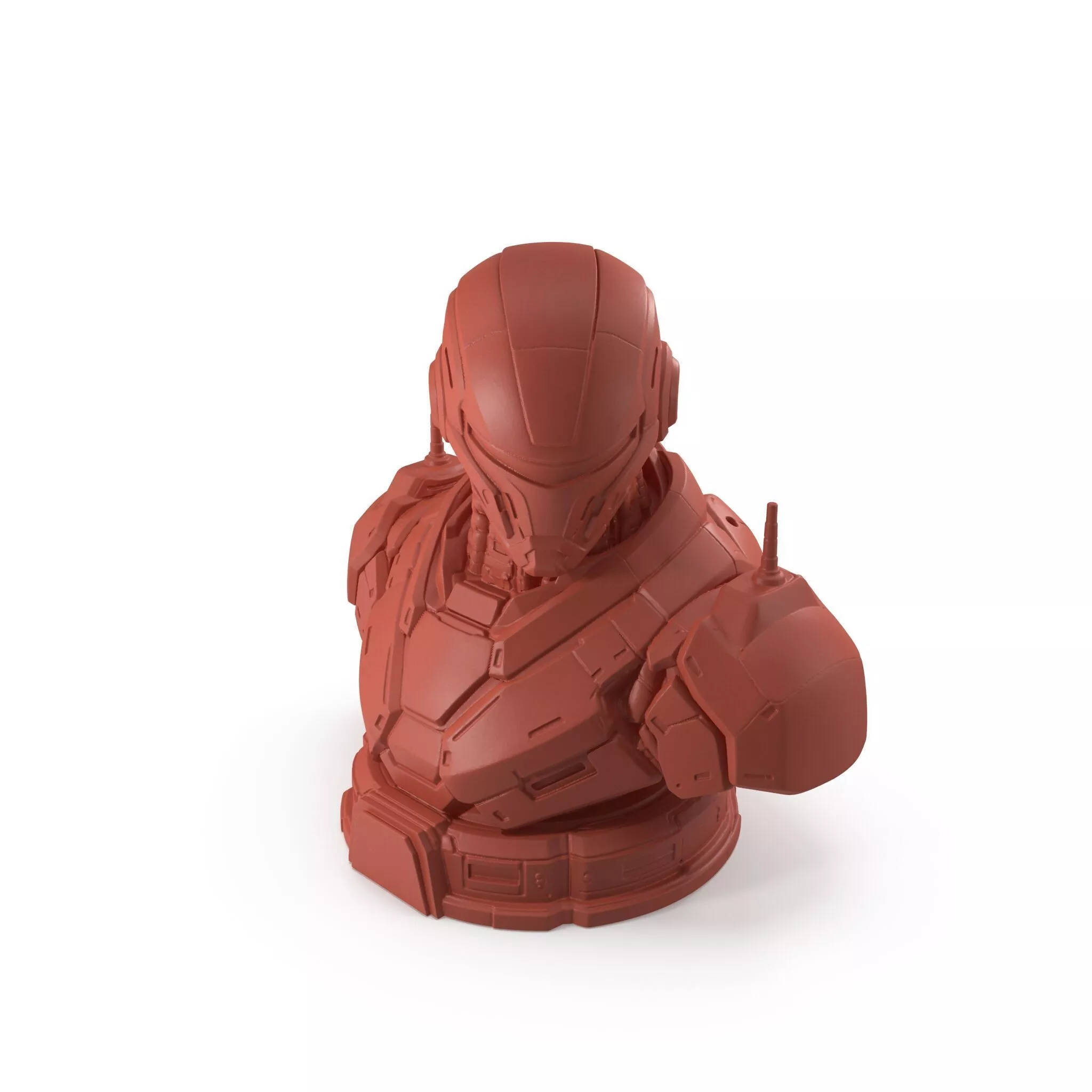 Sci-fi Print Ready The Sentinel Bust 003 3D print model
