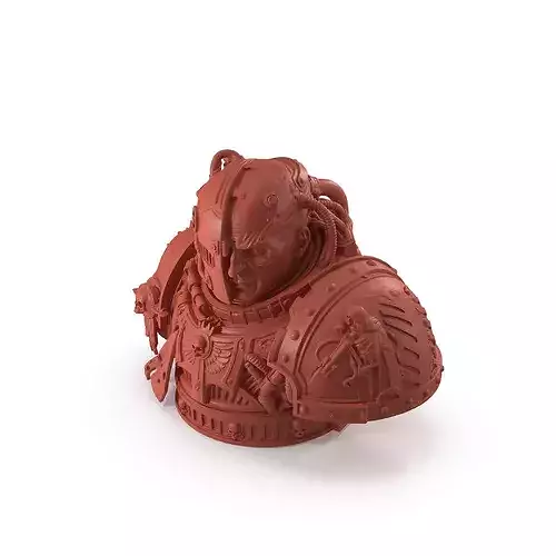 Sci-fi Print Ready The Warlord Bust 001