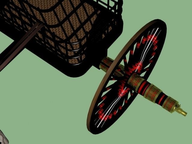 Chinese war chariot 770BC 3D model_3