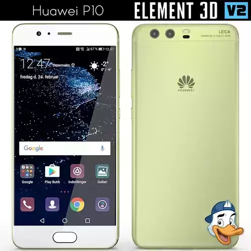Huawei P10 for Element 3D 3D model